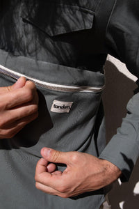Chemise et banane Tandem à porter en duo de couleur olive