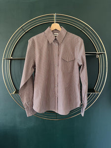 Chemise Tandem de couleur marron à rayures